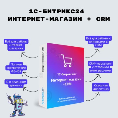 Программа для ЭВМ "1С-Битрикс24". Лицензия Интернет-магазин + CRM (12 мес.) - купить в Коре
